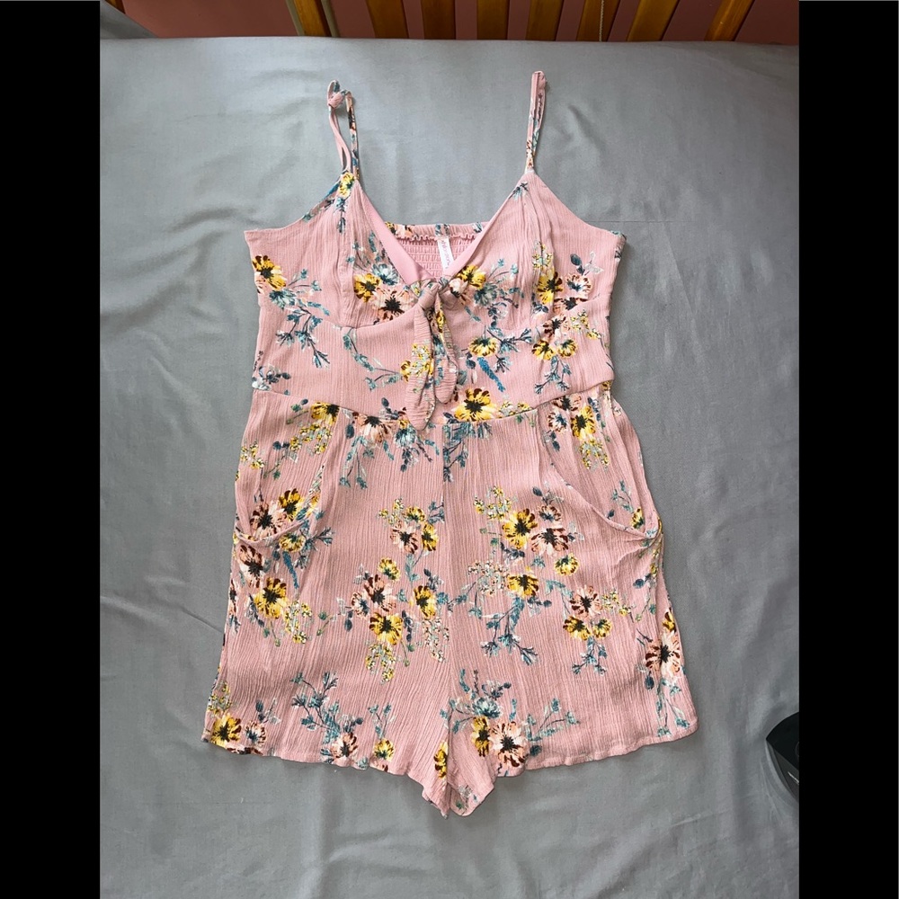 Xhilaration Floral design dress romper size large